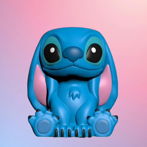 Molde macetero stitch 2