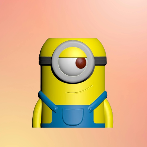 Molde macetero minion stuard tamaño pequeño a mediano