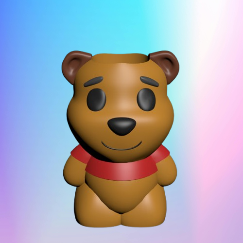 Molde macetero winnie pooh 