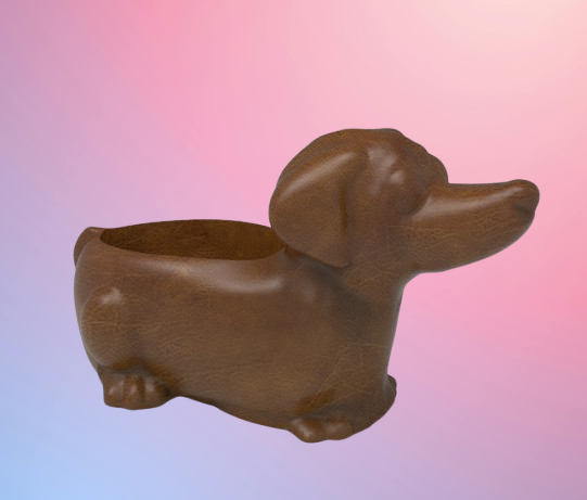 Molde macetero perro salchicha