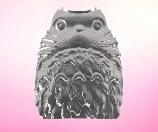 Molde macetero totoro