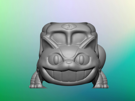 Molde macetero gato bus