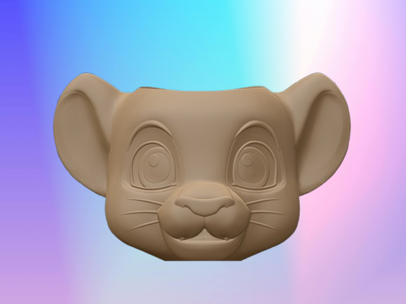 Molde macetero simba